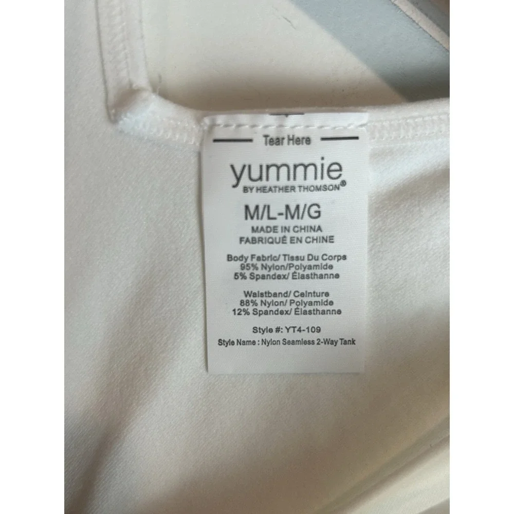 2 Pack Yummie Seamless Shape‎ Wear Womens M/L Black White Tank